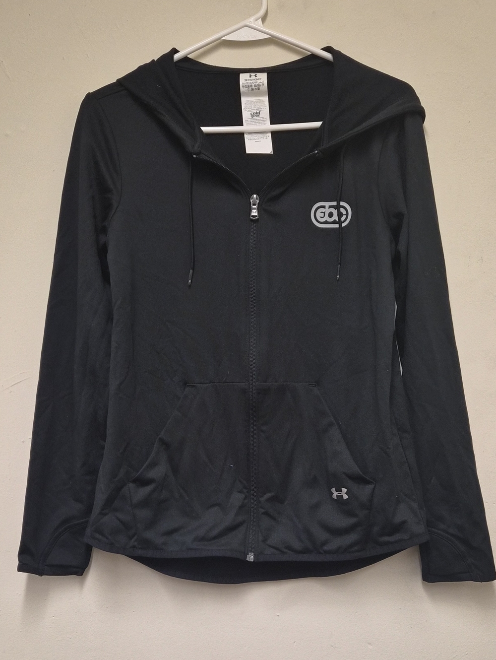 Under Armour Black Women's Full-Zip Hooded Performance Jacket Size S